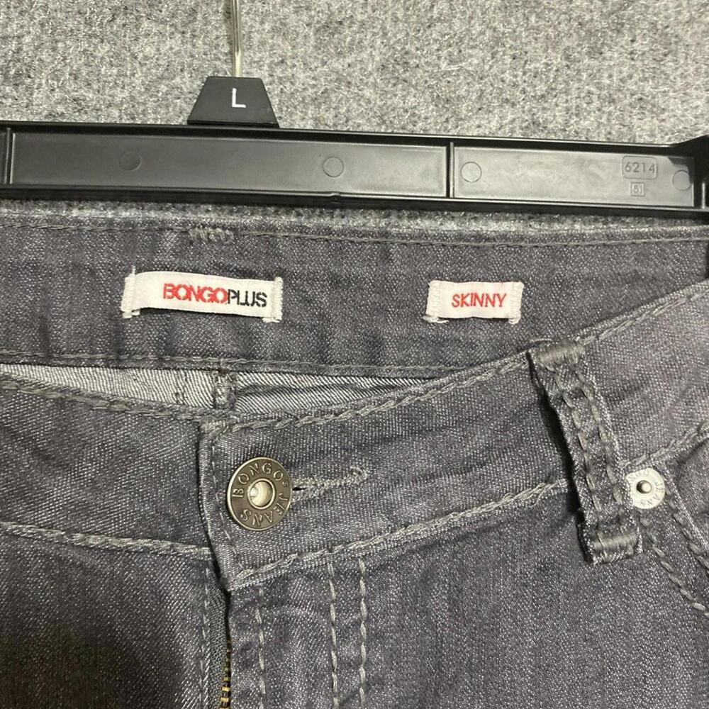 BONGO PLUS Khaki denim Women pants. Plus size 18W inseam Gray - Picture 3 of 9